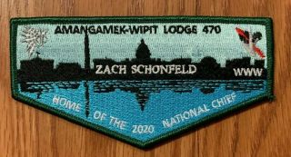 Amangamek - Wipit Lodge 470 Oa Flap Bsa - National Chief 2020 Zach Schonfeld Green
