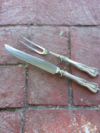 Towle Old Colonial 2 Piece Carving Set Estate Sterling Silver