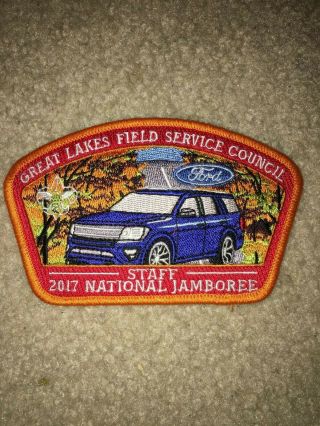 Boy Scout Great Lakes Michigan Council Ford Staff Truck 2017 Jamboree Jsp Patch