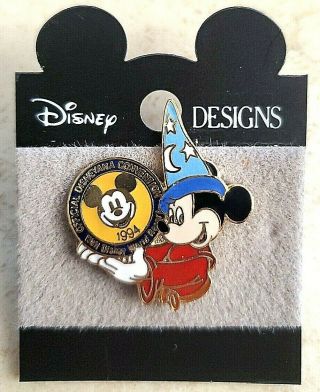1994 Disneyana Convention Sorcerer Mickey Logo Pin 281 Walt Disney World Resort