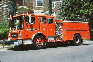 Fire Apparatus Slide,  Engine 5,  Brookline / Ma,  1984 Mack