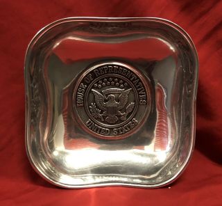Vintage Us House Of Representatives Pewter Candy Dish 7 1/4 " The Wilton Co Rwp