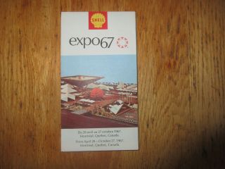 Expo 67 Shell Oil Map Montreal Carte De Montréal & Plan With Logos