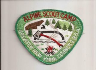 Greater York Council,  Alpine Scout Camp Back Patch