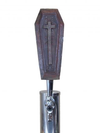 Cross Coffin Sports Bar Beer Tap Handle Sleeping Dead Kegerator Breweriana