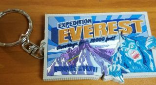 Disney Parks Expedition Everest Amusement Ride Keychain 2006 Disney World