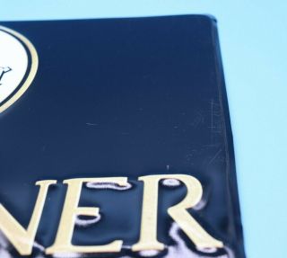 Warsteiner Beer Tin Sign - Black and Gold sign with Crown Logo - Germany 3