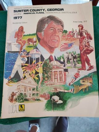 Jimmy Carter President Yellow Pages Phone Book 1977
