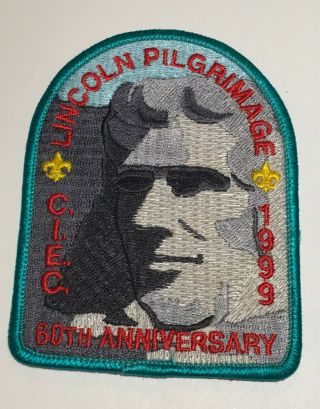 1999 Lincoln Pilgrimage California Inland Empire Council Boy Scout Patch Tk2