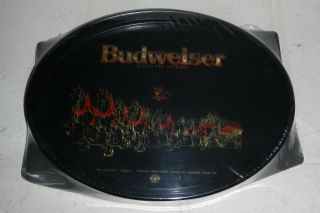 Vintage 1991 Anheuser Busch Budweiser Beer Clydesdale Serving Tray