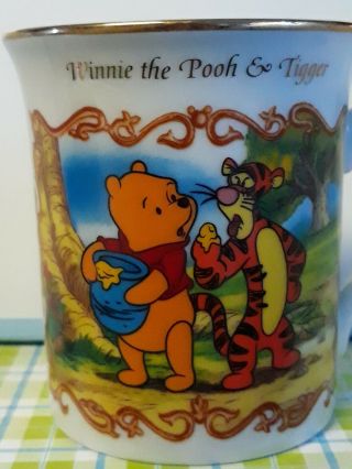 Lenox Gold Trim Winnie The Pooh And Tigger Coffee Cup Disney 1999