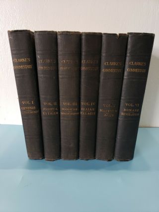 Vintage Clarke’s Commentary - Complete 6 Volume Set - New/old Testaments