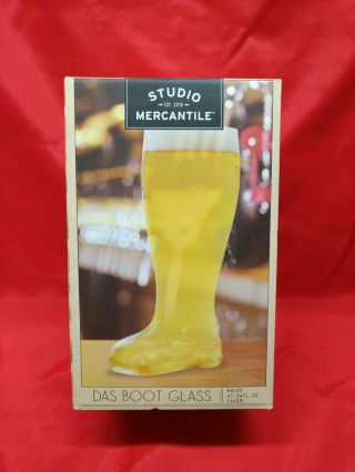 Das Boot Boot Beer Glass Large 1.  4 Liter 47 Oz Clear Beer Mug