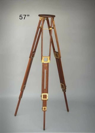 Vintage Wooden Camera Tripod Folmer 2 Crown Graflex