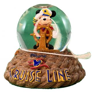 Captain Mickey Disney Cruise Line Authentic Snow Globe