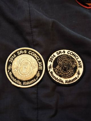 Bsa Order Of The Arrow Sr - 9 Conclave 2014 Patch Set Of 2