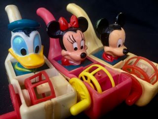 Vintage Disney Bubble Blowers Mickey,  Minnie & Donald 4 " Each