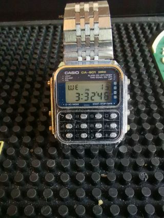 Casio Ca - 901 Vintage Calculator Watch With Game