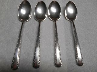 Lovely Set Of 4 Towle Candlelight Sterling Silver 6 " Teaspoons No Mono
