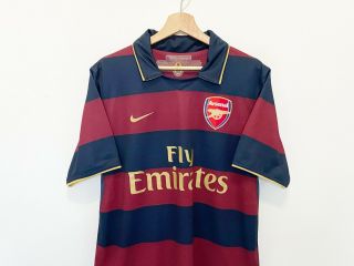 2007/08 ROSICKY 7 Arsenal Vintage Nike CL Away Football Shirt (M) CZECH 3