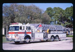 Seminole County Fl 1970 Sutphen Aerial Tower Fire Apparatus Slide