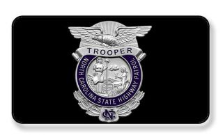 North Carolina State Trooper Highway Patrol Police Badge Magnet Package Set Of 4