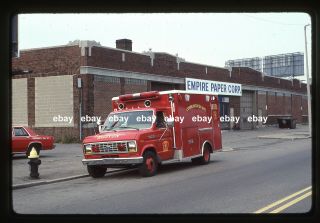 Boston Ma 1980s Ford E Wheeled Coach Field Communications Fire Apparatus Slide
