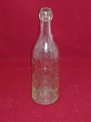 Vtg The Berkshire Brewing Assn.  Pittsfield Mass.  Clear Glass Beer Bottle 1897