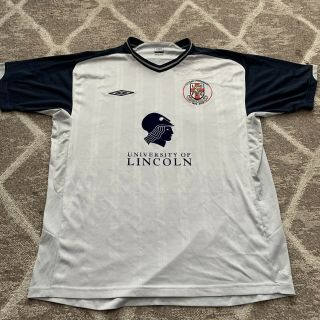 Lincoln City Fc Away 2009/10 Anniversary Umbro Football Shirt Xxl 2xl Vintage