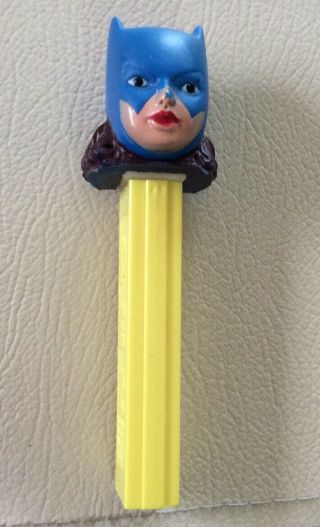 Vintage 1978 Batman Batgirl No Feet Soft Head Pez Dispenser Made In USA 3845882 2