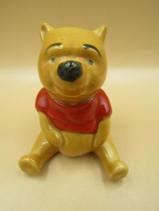 Vintage Beswick England Walt Disney Ceramic Figurine Winnie The Pooh Yellow
