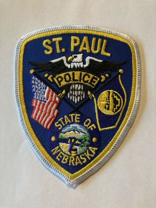 Saint Paul Stock Eagle Nebraska Ne Police Patch