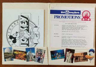 1988 Walt Disney World Press Kit Photos Releases Mk Birthday Land Norway Gflo