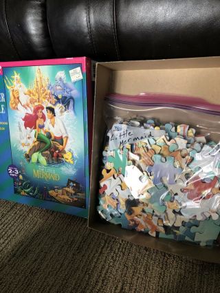 Walt Disney Golden Movie Poster Puzzle The Little Mermaid 300 Piece Complete