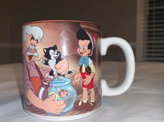 Vintage Disney Pinocchio And Geppetto Coffee Or Tea Cup / Mug