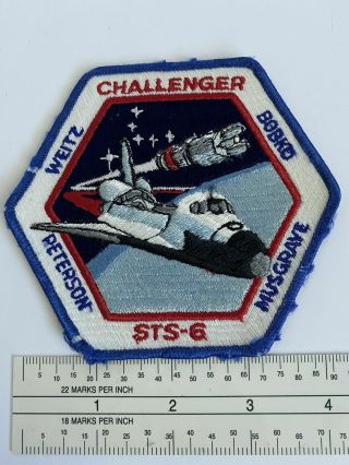 Vintage 1983 Nasa Mission Patch Challenger Sts - 6 Space Shuttle Maiden Flight A3