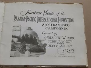 1915 Panama Pacific International Expo Souvenir Views Book San Francisco