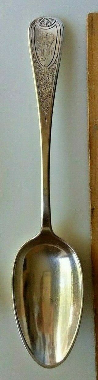 Tiffany & Co Sterling Silver Antique Ivy 8 1/2 " Serving Spoon