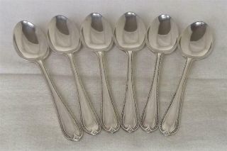 A Set Of Six Solid Sterling Silver Teaspoons Sheffield 1926.