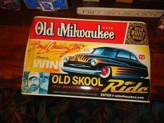 Old Milwaukee Beer - " Beer Built Right " Boyd Coddington 50 Merc Giveaway Poster
