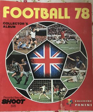 Panini Football 78 Vintage Sticker Album : 100 Complete - Rare - Vgc