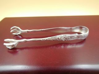 Tiffany & Co.  Vine Pattern Sterling Silver Sugar Tongs / Prompt Safe Ship