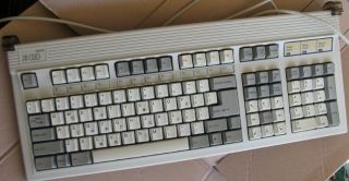 Fk - 2000 Plus Vintage Keyboard White Alps Skcm Doubleshot Keycap Clicky Ps/2