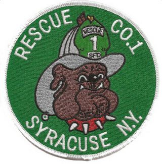 Syracuse,  Ny Rescue Co.  1 Bulldog Fire Patch