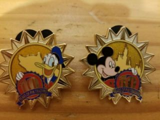 Disney Pin Trading 10th Anniversary Series - Mickey Mouse And Donald Duck