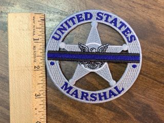 United States Marshals Service Thin Blue Line Police Patch Usms