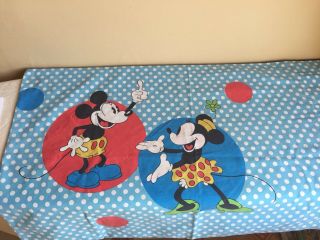Vintage Walt Disney Mickey Mouse Minnie Mouse Donald Duck Standard Pillowcase