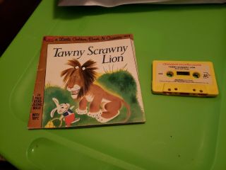 Disneyland Read Along Book With Cassette Tape Tawny Scrawny Lion