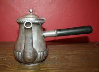 Authentic Antique Gorham Us Navy Officer Side Handle Coffee Pot,  Silver Soldered