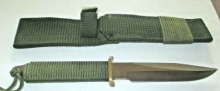 Very  Ek Korea World War Ii Vietnam 1941 Commando Knife W/scabbar
